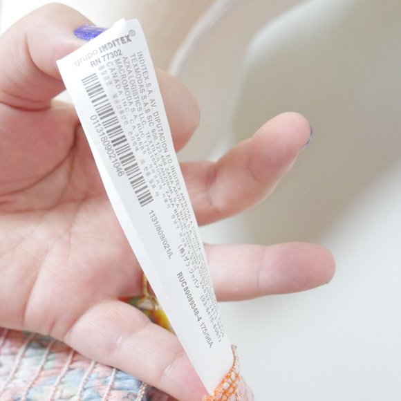 NWT Zara Orange Floral Crop Top Short Bubble Puff Sleeve Large - Picture 5 of 14